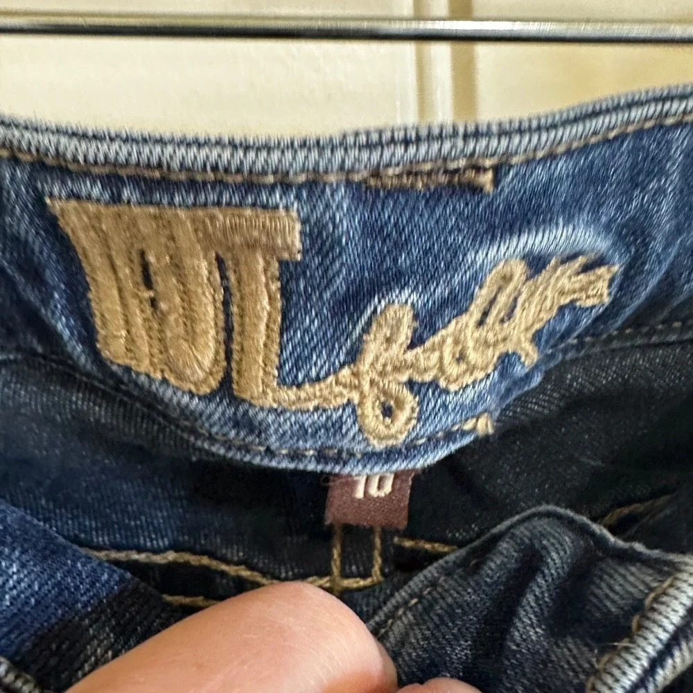 KUT from the Kloth Skinny‎ Ankle Jeans Distressed Denim Blue Size 10